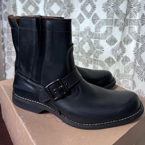 Timberland Earthkeepers 73182 Black Leather Engineer Harness Boots Men’s 10 NIB - Picture 4 of 12